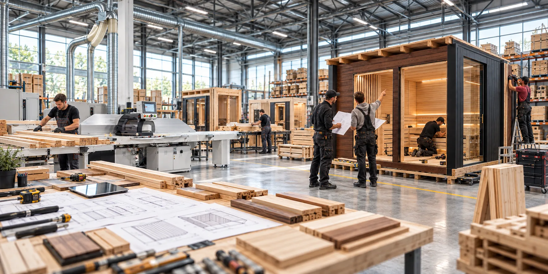 Производство ECOWOOD LINE в Ташкенте